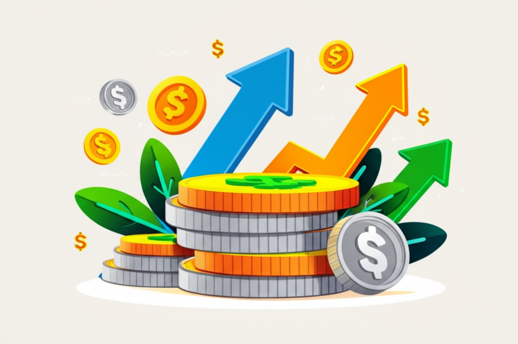 Systematic savings approach showing consistent growth over time with compound effect visualization